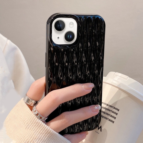 

For iPhone 14 Water Ripple Texture TPU Phone Case(Black)