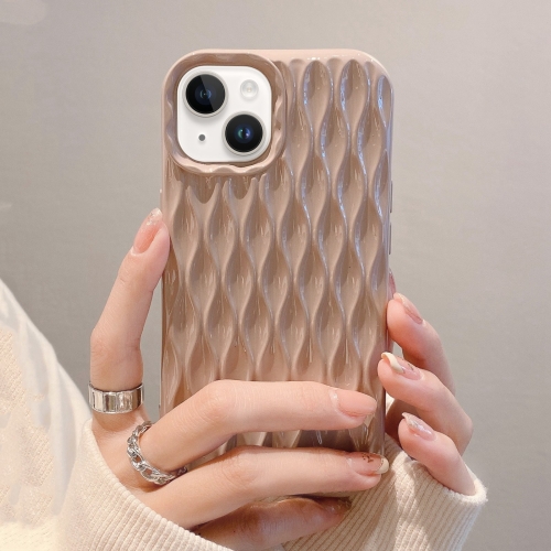 

For iPhone 14 Water Ripple Texture TPU Phone Case(Pink)