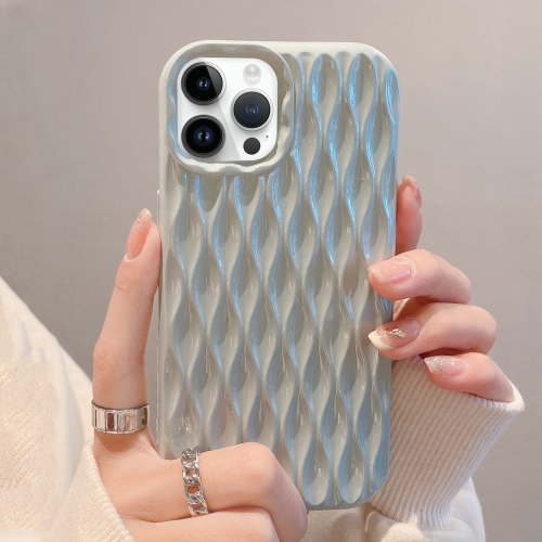 

For iPhone 14 Pro Max Water Ripple Texture TPU Phone Case(Grey)