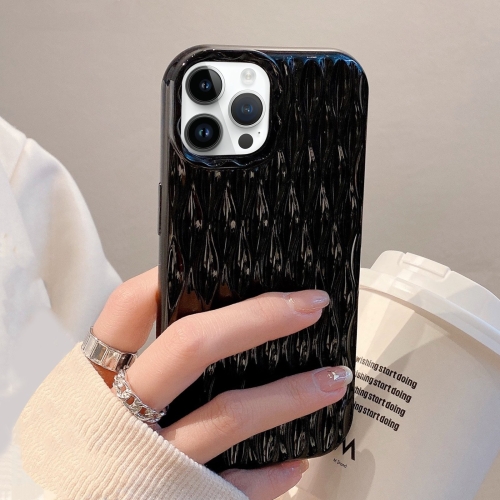 

For iPhone 13 Pro Water Ripple Texture TPU Phone Case(Black)