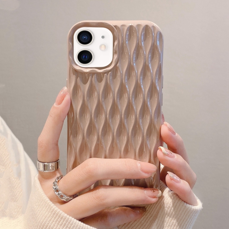 

For iPhone 11 Water Ripple Texture TPU Phone Case(Pink)