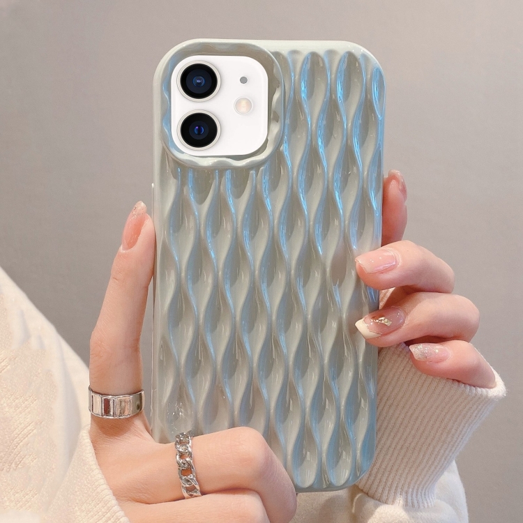 

For iPhone 11 Water Ripple Texture TPU Phone Case(Grey)