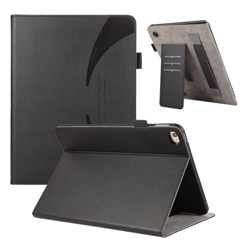 

For iPad mini 5 / 4 / 3 / 2 Litchi Texture Leather Sucker Tablet Case(Black)