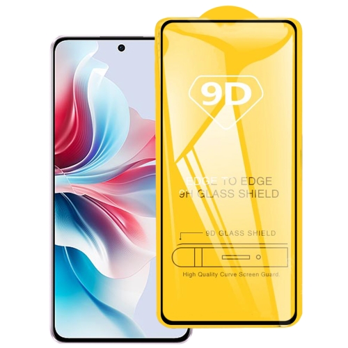 For OPPO Reno11 F / F25 Pro 9D Full Glue Screen Tempered Glass Film защитное стекло red line tempered glass для смартфона iphone 14 plus прозрачное ут000032386