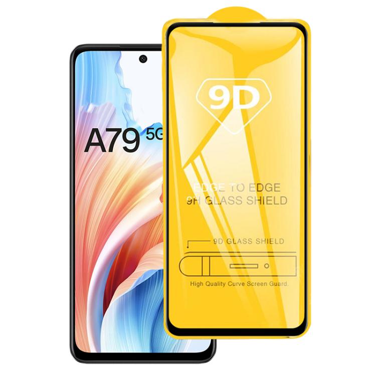 

For OPPO A79 5G 9D Full Glue Screen Tempered Glass Film