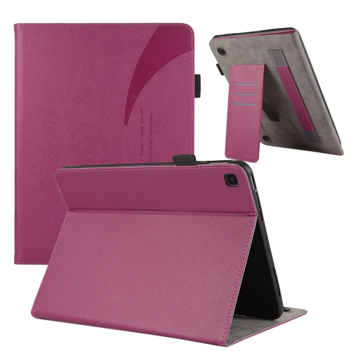 

For Samsung Galaxy Tab A7 Lite Litchi Texture Leather Sucker Tablet Case(Purple)