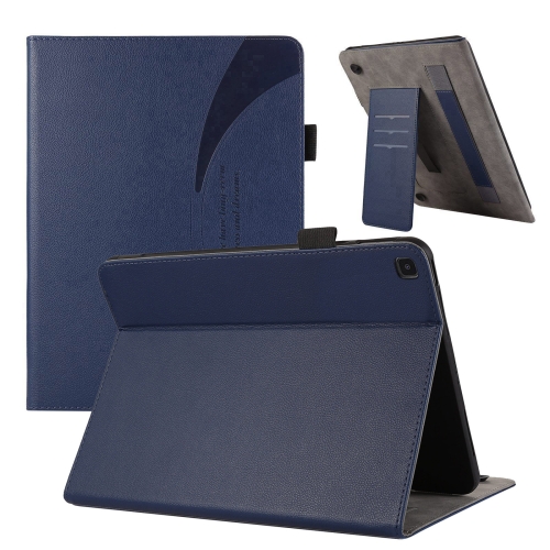 

For Samsung Galaxy Tab A7 Lite Litchi Texture Leather Sucker Tablet Case(Dark Blue)