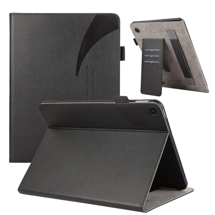 

For Samsung Galaxy Tab S6 Lite / P610 Litchi Texture Leather Sucker Tablet Case(Black)