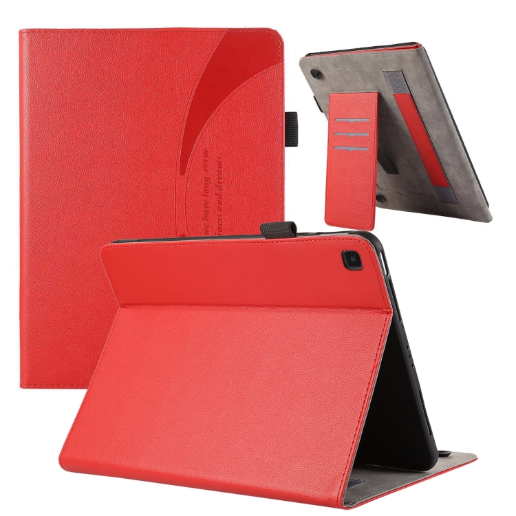 

For Samsung Galaxy Tab A8 Litchi Texture Leather Sucker Tablet Case(Red)