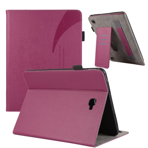 

For Samsung Galaxy Tab A 10.1 2016 T580 Litchi Texture Leather Sucker Tablet Case(Purple)