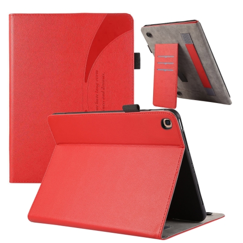 

For Samsung Galaxy Tab A 10.1 2019 T510 Litchi Texture Leather Sucker Tablet Case(Red)