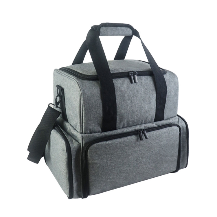

Double Layer Multifunctional Removable Nail Polish Crossbody Storage Cosmetic Bag(Grey)