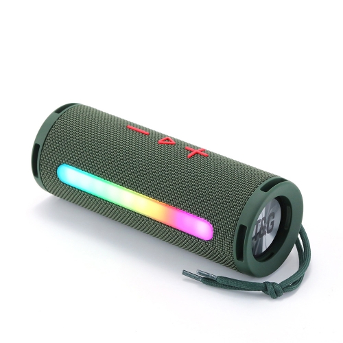 

T&G TG374 Portable 3D Stereo Bluetooth Speaker Subwoofer Support FM / TF Card / RGB Light(Green)