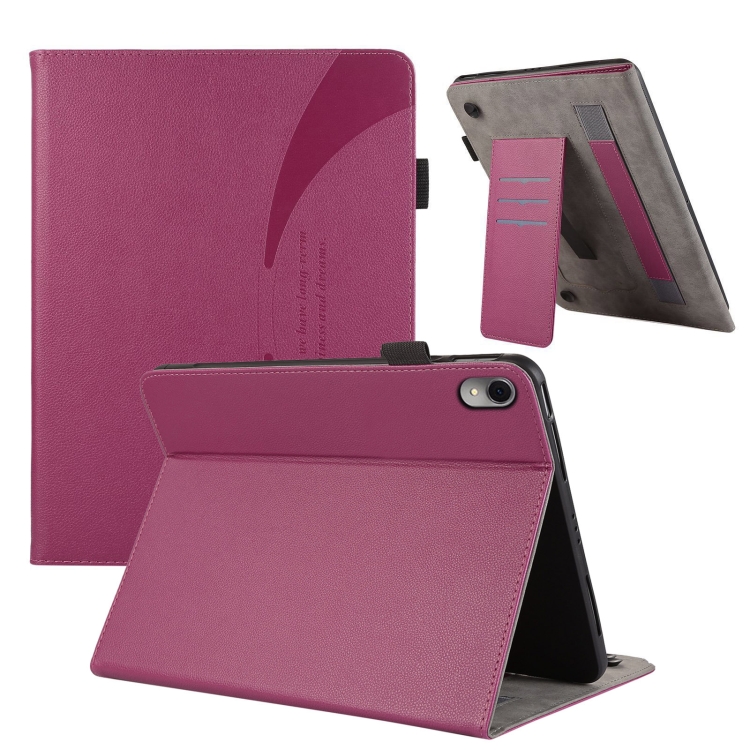 

For Huawei MatePad 11 2023 Litchi Texture Leather Sucker Tablet Case(Purple)