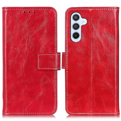 

For Samsung Galaxy S24 Retro Crazy Horse Texture Leather Phone Case(Red)