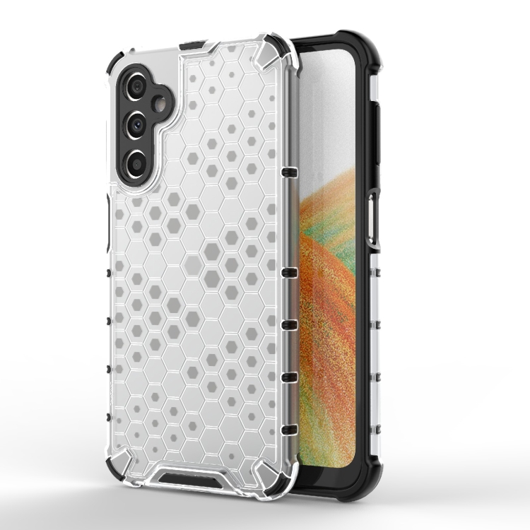 

For Samsung Galaxy A24 4G Shockproof Honeycomb PC + TPU Protective Phone Case(White)