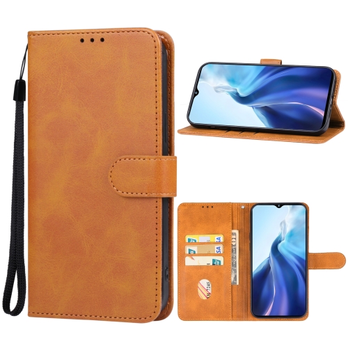 

For OUKITEL C36 Leather Phone Case(Brown)