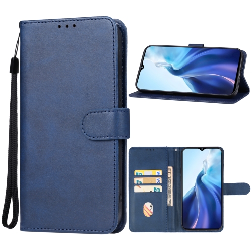 

For OUKITEL C36 Leather Phone Case(Blue)