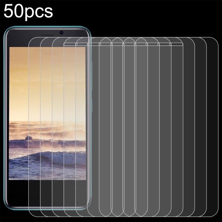 

For Cubot J20 50pcs 0.26mm 9H 2.5D Tempered Glass Film