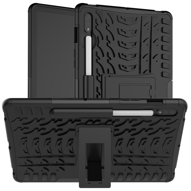

For Samsung Galaxy Tab S9 / S7 / S8 Tire Texture TPU + PC Tablet Case(Black)
