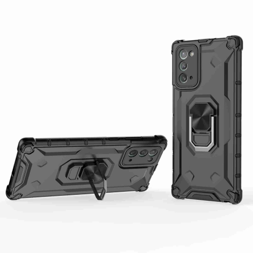 

For Samsung Galaxy Note20 Ice Armor Series Ring Holder Phone Case(Black)