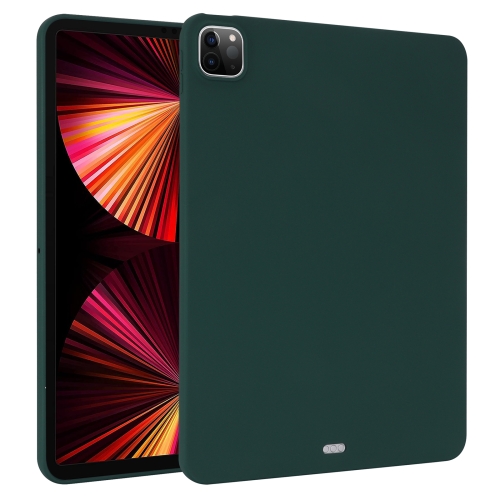 

For iPad Pro 11 2022 / 2021 / 2020 Oil Spray Skin-friendly TPU Tablet Case(Deep Green)