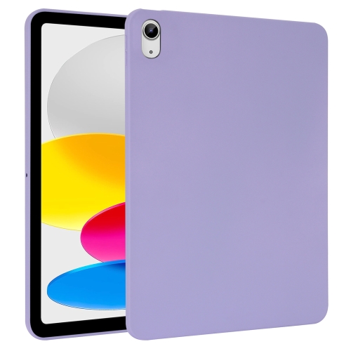 

For iPad 10th Gen 10.9 2022 Oil Spray Skin-friendly TPU Tablet Case(Purple)