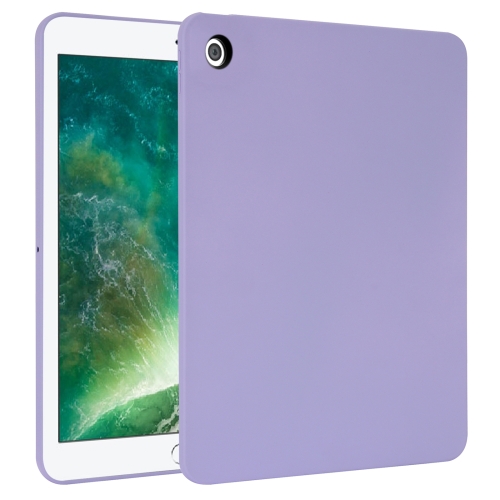 

For iPad Air / Air 2 / 9.7 2017 / 2018 Oil Spray Skin-friendly TPU Tablet Case(Purple)