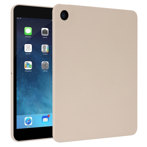 

For iPad mini 5 / 4 / 3 / 2 Oil Spray Skin-friendly TPU Tablet Case(Milk White)