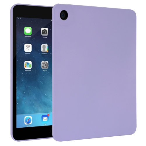 

For iPad mini 5 / 4 / 3 / 2 Oil Spray Skin-friendly TPU Tablet Case(Purple)