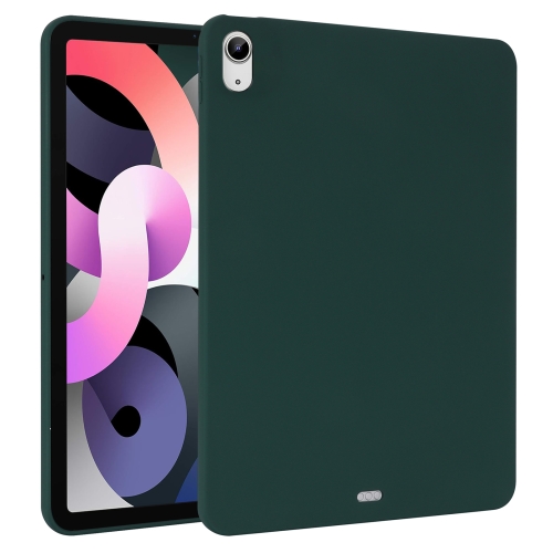 

For iPad Air 10.9 2022 / Pro 11 2018 Oil Spray Skin-friendly TPU Tablet Case(Deep Green)