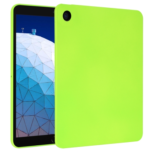 

For iPad Air 3 10.5 2019 Oil Spray Skin-friendly TPU Tablet Case(Fluorescent Green)