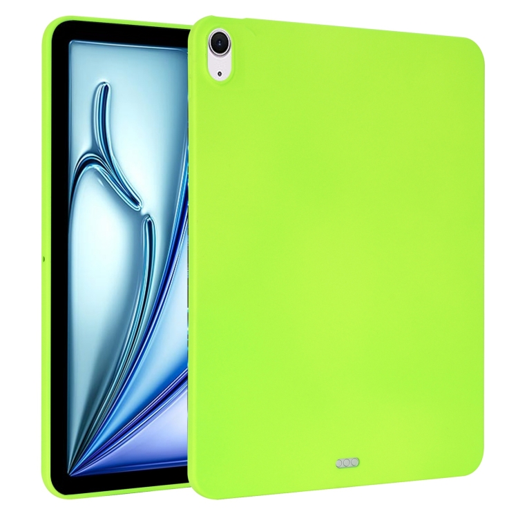 

For iPad Air 11 2024 / 2025 Oil Spray Skin-friendly TPU Tablet Case(Fluorescent Green)