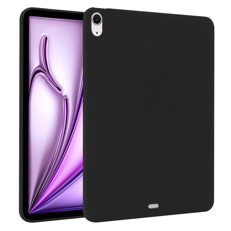

For iPad Air 13 2024 Oil Spray Skin-friendly TPU Tablet Case(Black)