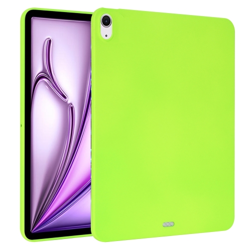 

For iPad Air 13 2024 Oil Spray Skin-friendly TPU Tablet Case(Fluorescent Green)