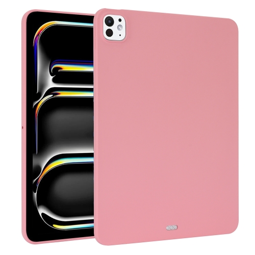 

For iPad Pro 11 2024 Oil Spray Skin-friendly TPU Tablet Case(Pink)