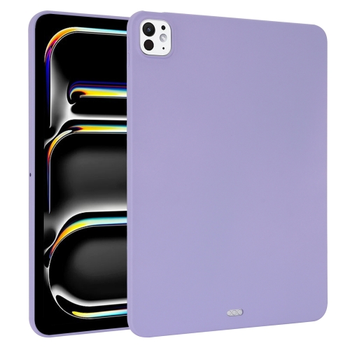 

For iPad Pro 11 2024 Oil Spray Skin-friendly TPU Tablet Case(Purple)