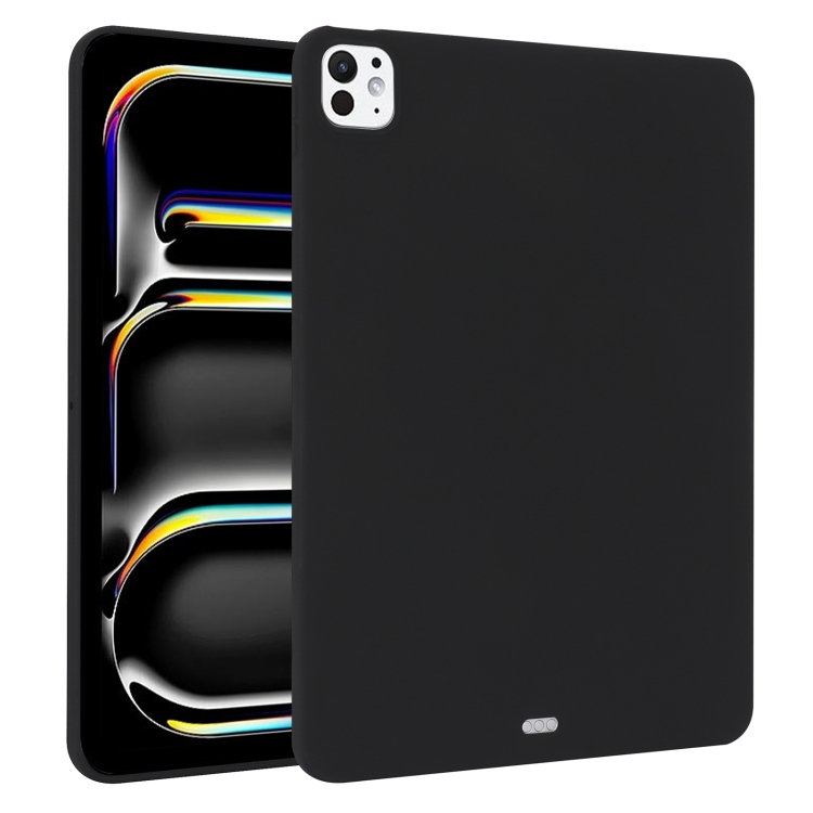 

For iPad Pro 13 2024 Oil Spray Skin-friendly TPU Tablet Case(Black)