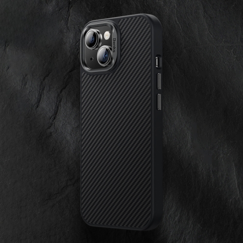 

For iPhone 15 Plus Benks 600D MagSafe Kevlar Carbon Fiber Shockproof Phone Case(Black)