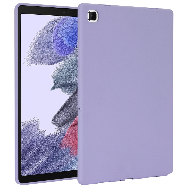 

For Samsung Galaxy Tab A7 Lite / T220 Oil Spray Skin-friendly TPU Tablet Case(Purple)