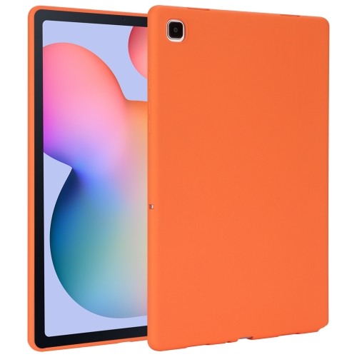 

For Samsung Galaxy Tab S6 Lite P610 Oil Spray Skin-friendly TPU Tablet Case(Orange)