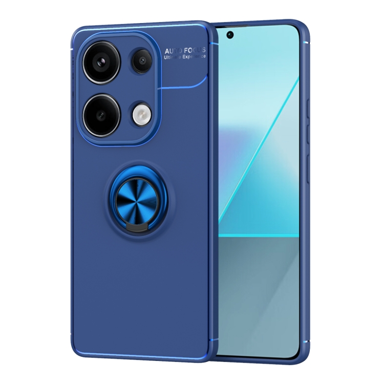 

For Xiaomi Redmi Note 13 Pro 4G Metal Ring Holder TPU Phone Case(Blue)