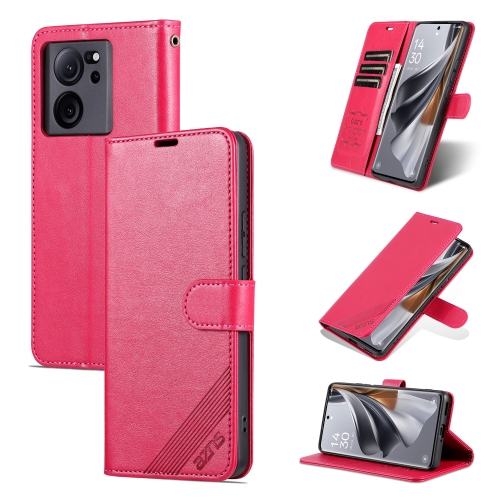 

For Xiaomi 13T / Redmi K60 Ultra AZNS Sheepskin Texture Flip Leather Phone Case(Red)
