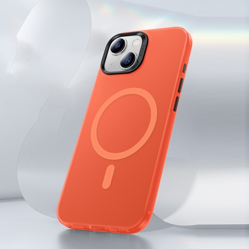 

For iPhone 15 Plus Benks Light Sand Series MagSafe Magnetic Shockproof Phone Case(Orange)