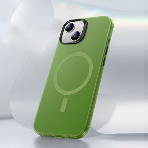 

For iPhone 15 Benks Light Sand Series MagSafe Magnetic Shockproof Phone Case(Green)