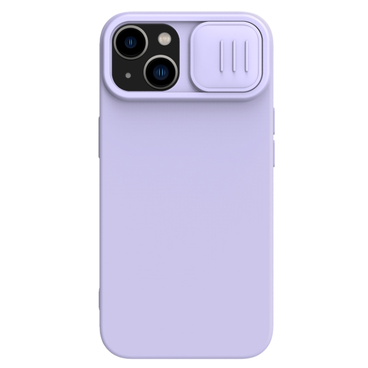 

For iPhone 15 Plus NILLKIN CamShield MagSafe Liquid Silicone Phone Case(Purple)