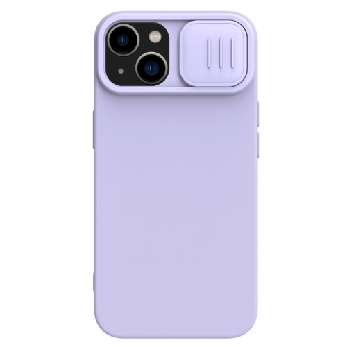 

For iPhone 15 NILLKIN CamShield MagSafe Liquid Silicone Phone Case(Purple)