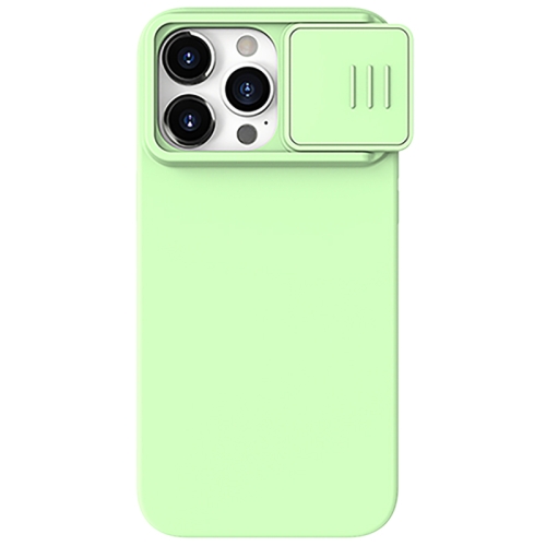 

For iPhone 15 Pro NILLKIN CamShield MagSafe Liquid Silicone Phone Case(Green)