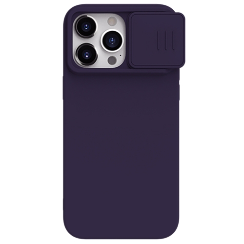 

For iPhone 15 Pro NILLKIN CamShield MagSafe Liquid Silicone Phone Case(Deep Purple)