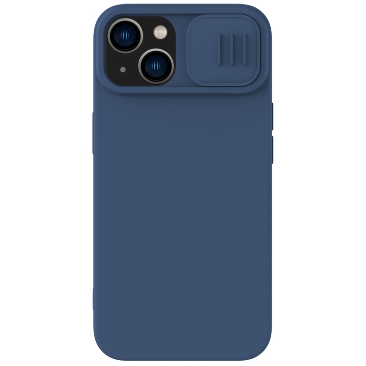 

For iPhone 15 NILLKIN CamShield Liquid Silicone Phone Case(Blue)